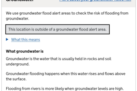 Groundwater Moat Street
