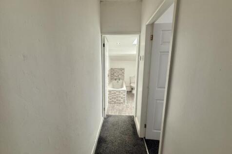 Hallway to bathroom