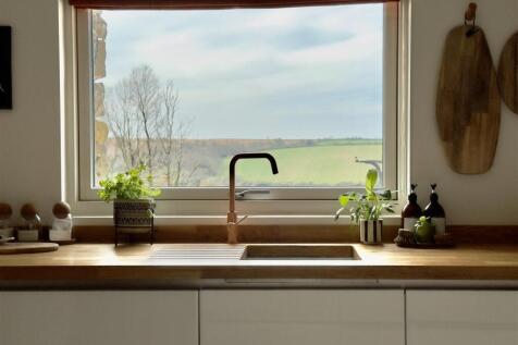 Kitchen sink with view
