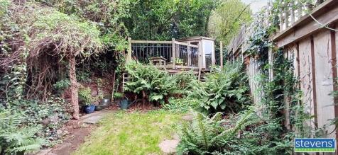 summerhouse looking upwards