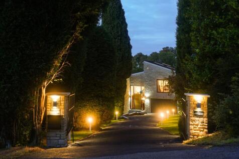 Driveway Entrance Dusk