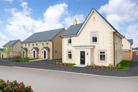Street view of Lincoln, 4 bedroom and Duxford 3 bedroom homes at Bowland Meadow