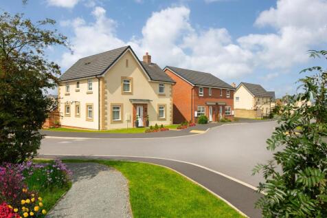 Typical Barratt homes street scene at Bowland Meadow, Longridge