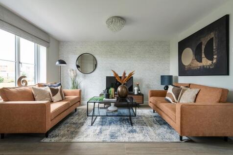 Bright front facing living room