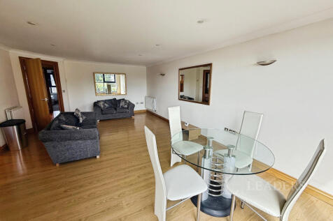 Living room and dining area