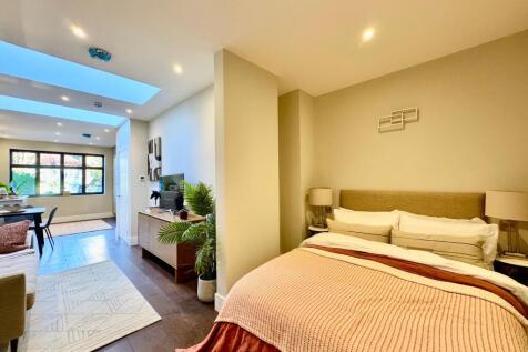 Open plan Kitchen/lounge/bedroom/dining area