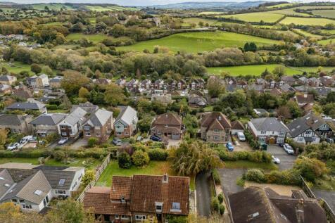 Aerial with Carisbrooke Castle