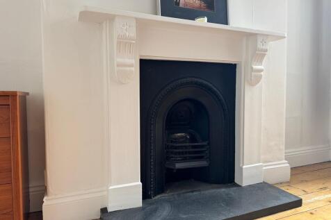 feature fireplace...