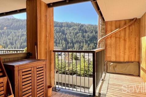 Terrace mountain view apartment Courchevel Moriond