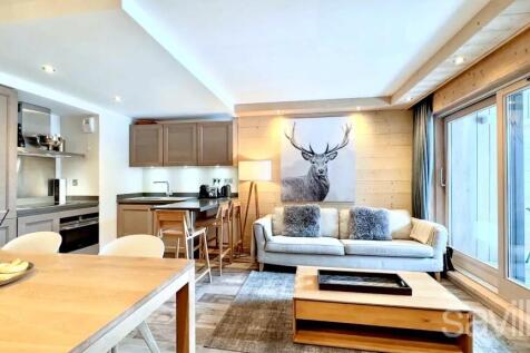 Living room apartment Courchevel Moriond