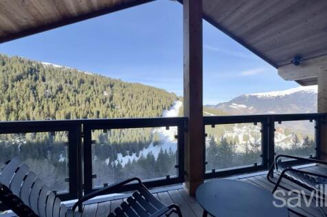 Penthouse balcony with mountain view Courchevel Mo