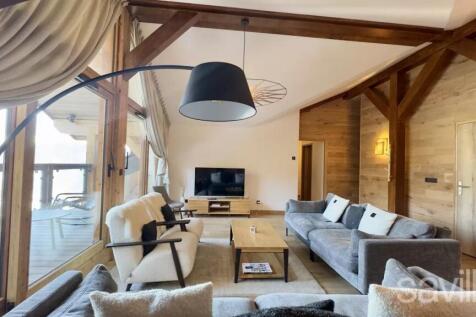 Living room penthouse Courchevel Moriond