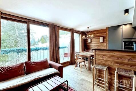 Living room mountain view apartment Courchevel Mor