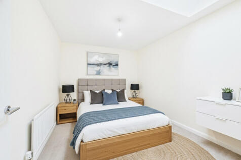 Bedroom staged
