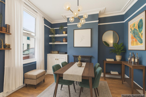 Digitally Staged Dining Room
