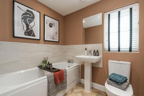 Interior view of the bathroom in our 3 bed Moresby home