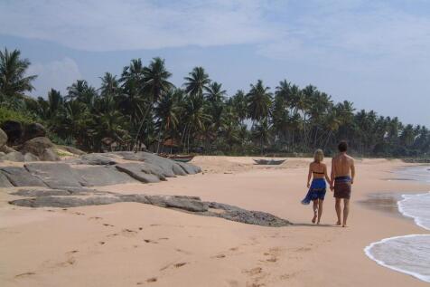 on the beach