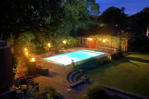 Pool dusk 