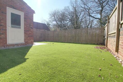 The back garden showing the nice outlook beyond