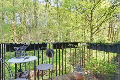 Balcony overlooking river