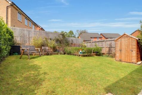 View of the garden from the back of the property 