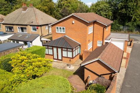 Aerial shot of the back of the house