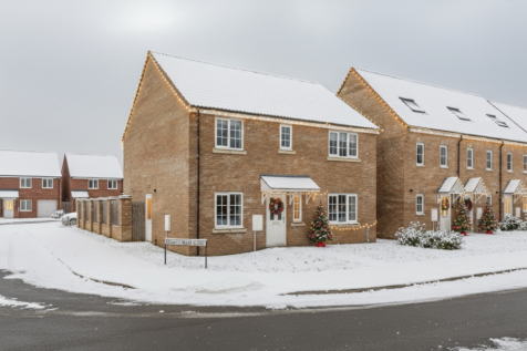 Exterior Christmas Scene