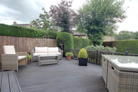 Part of the back garden showing the deck