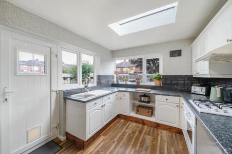 Kitchen from back wall