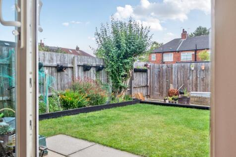 Garden view from french doors