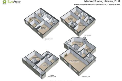 3D Floorplan Dales House EweMove Skipton &amp; The Dal