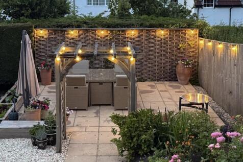 Patio at dusk