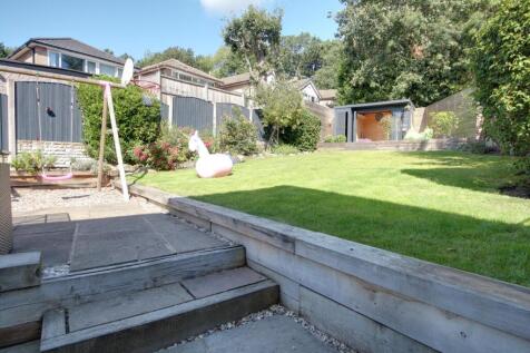 Part of the patio and back garden