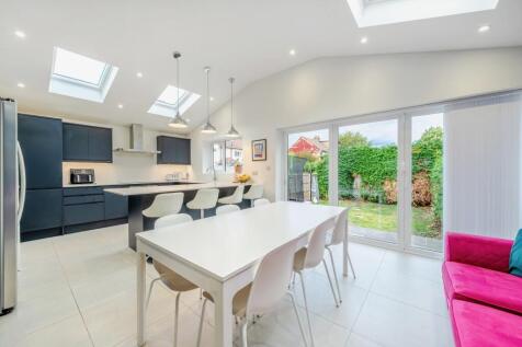 Kitchen dining room with bi-folding doors