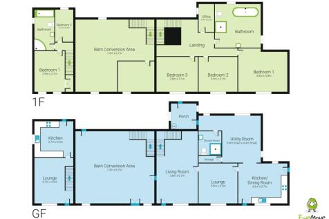 3 d floor plans Higher Scout Farm