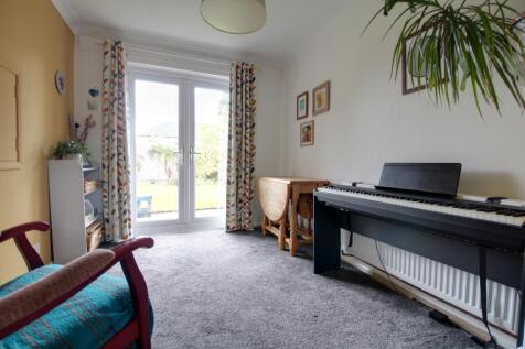 Dining room with private views over the enclosed b