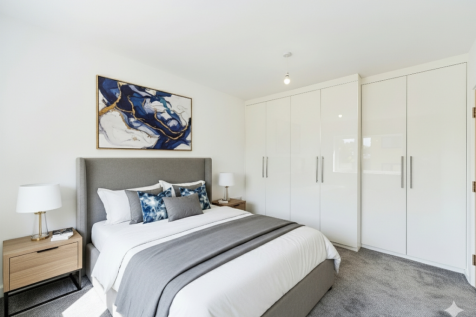 Virtually Staged Bedroom 2 Showing How This Room C