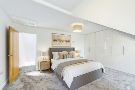 Virtually Staged Bedroom 3 Showing How This Room C