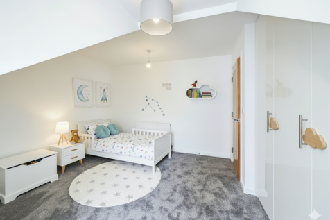 Virtually Staged Bedroom 4 Showing How This Room C