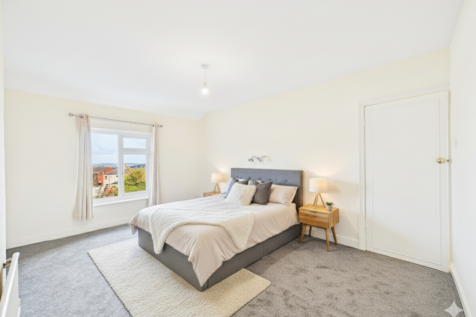 Enhanced with furniture to show how the room could