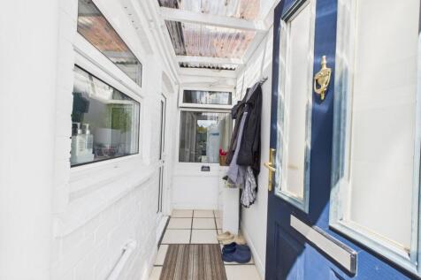 Outside lean to  back entrance