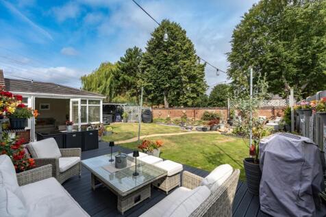 Seating area on the decking