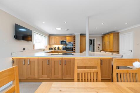 View from the dining table of the stunning kitchen