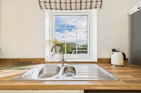 A beautiful view from the kitchen window of the ga