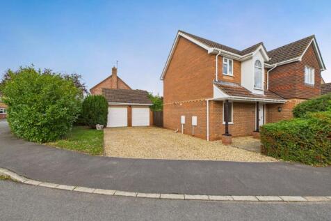 Double garage and driveway