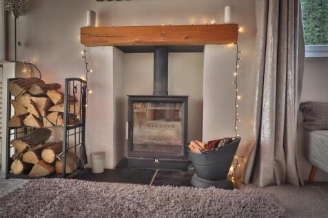 Wood Burner in Lounge
