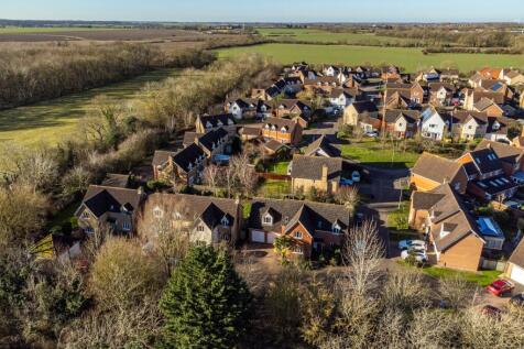 Aerial view of home