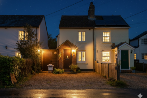 Half Way Front at night