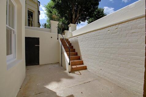 Front patio with large cupboard