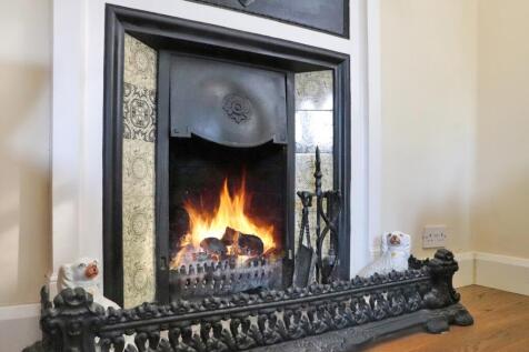 Traditional fireplace